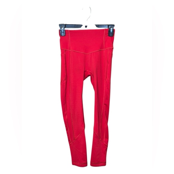 Lululemon Fast and Free 7/8 Tight 25” – Dark Red – Size 4 - Picture 2 of 3